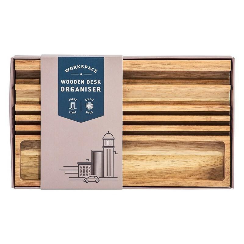 Gentlemen's Hardware Wooden Desk Organizer, , large image number 0