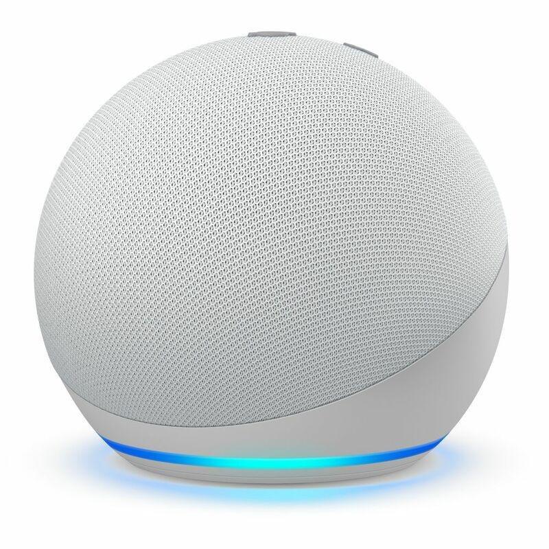 Amazon Echo Dot (4th Gen) Smart Speaker - Glacier White, , large image number 0