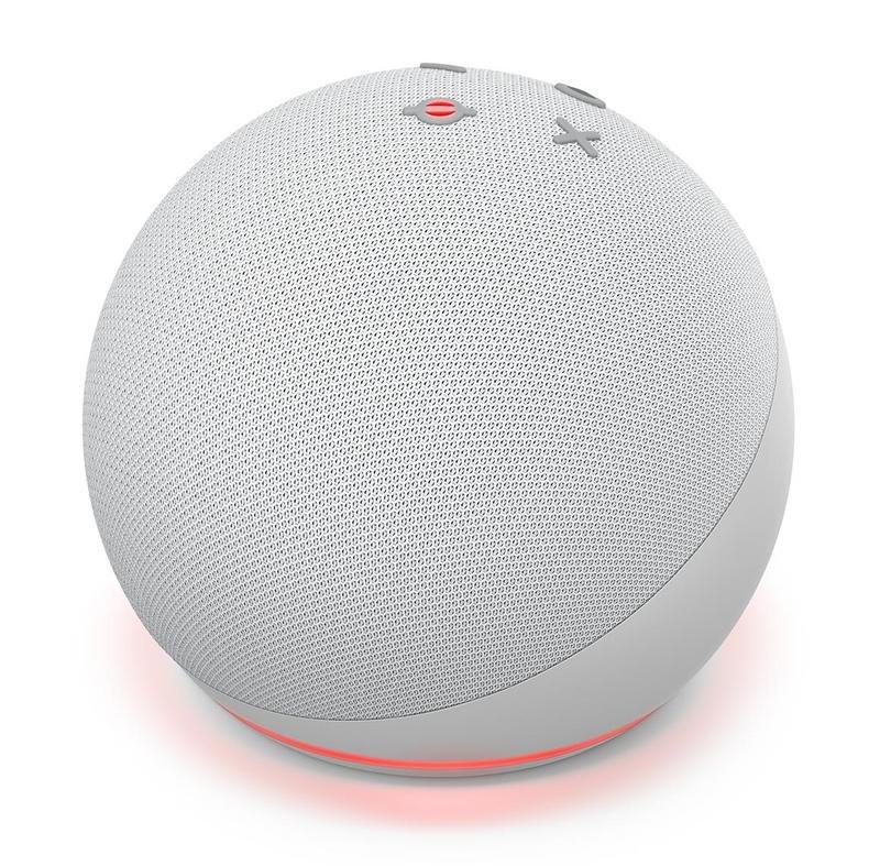 Amazon Echo Dot (4th Gen) Smart Speaker - Glacier White, , large image number 3