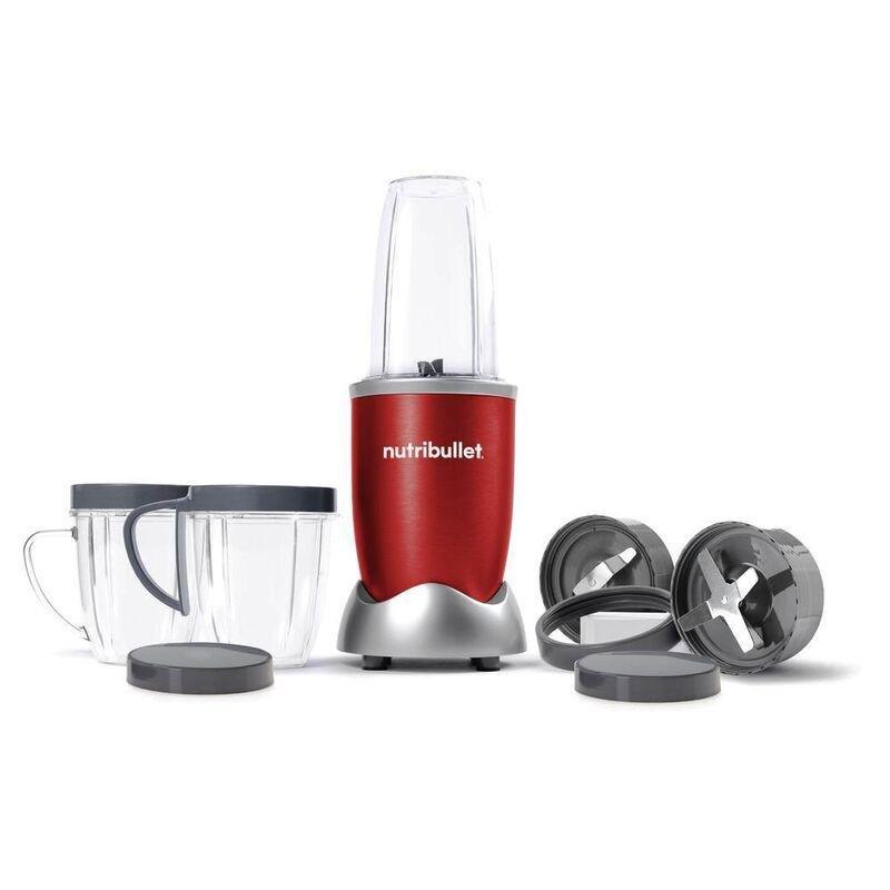 Nutribullet Multi-Function High Speed Blender Mixer System with Extractor Smoothie Maker 600W Red (Set of 12), , large image number 0