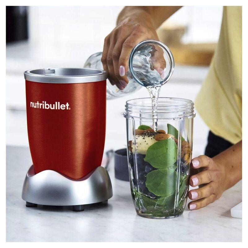 Nutribullet Multi-Function High Speed Blender Mixer System with Extractor Smoothie Maker 600W Red (Set of 12), , large image number 5