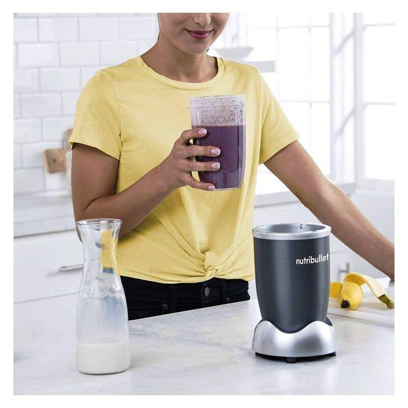 Nutribullet Multi-Function High Speed Blender Mixer System with Extractor Smoothie Maker 600W Gray (Set of 12), , large image number 5