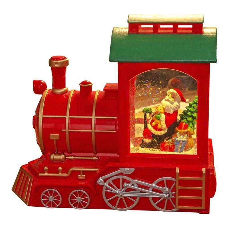 Santa's Workshop LED Snow Globe Train Engine 22cm, , large image number 0