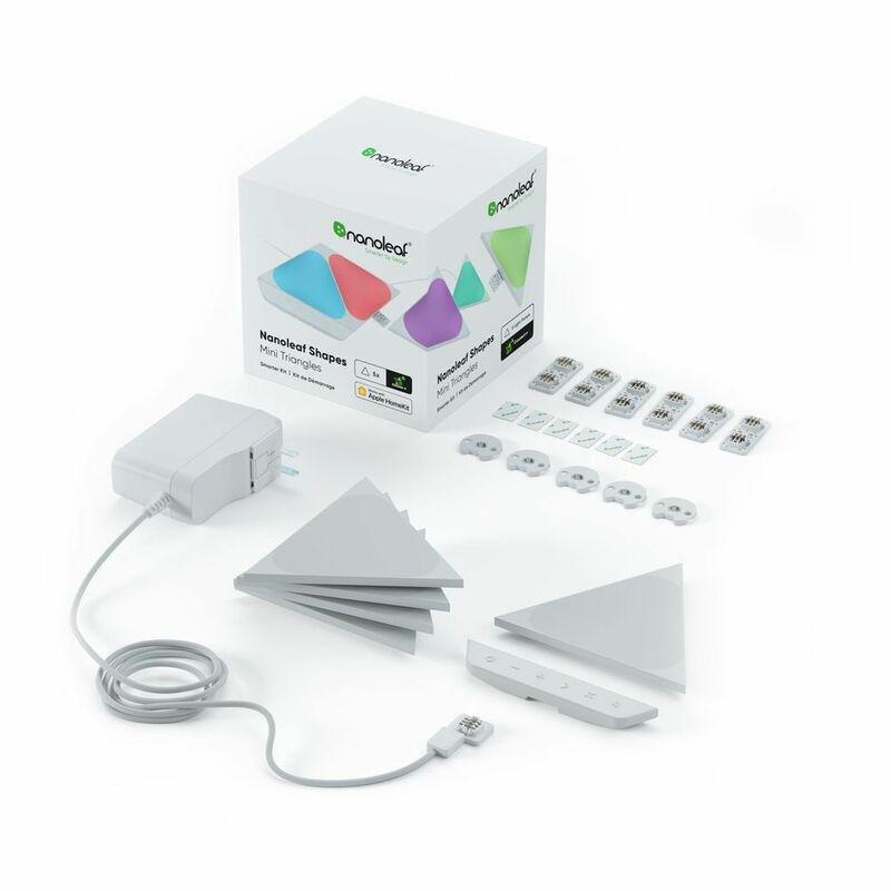 Nanoleaf Shapes Triangles Mini Starter Kit White Pack of 5 EU/UK, , large image number 0