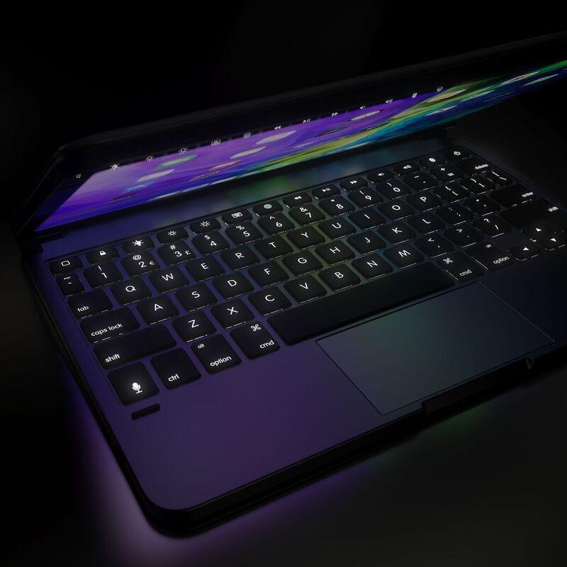 Brydge Pro+ Aluminium Bluetooth Keyboard with Trackpad for iPad Pro 11.0-Inch (Arabic/English) - Space Grey, , large image number 3