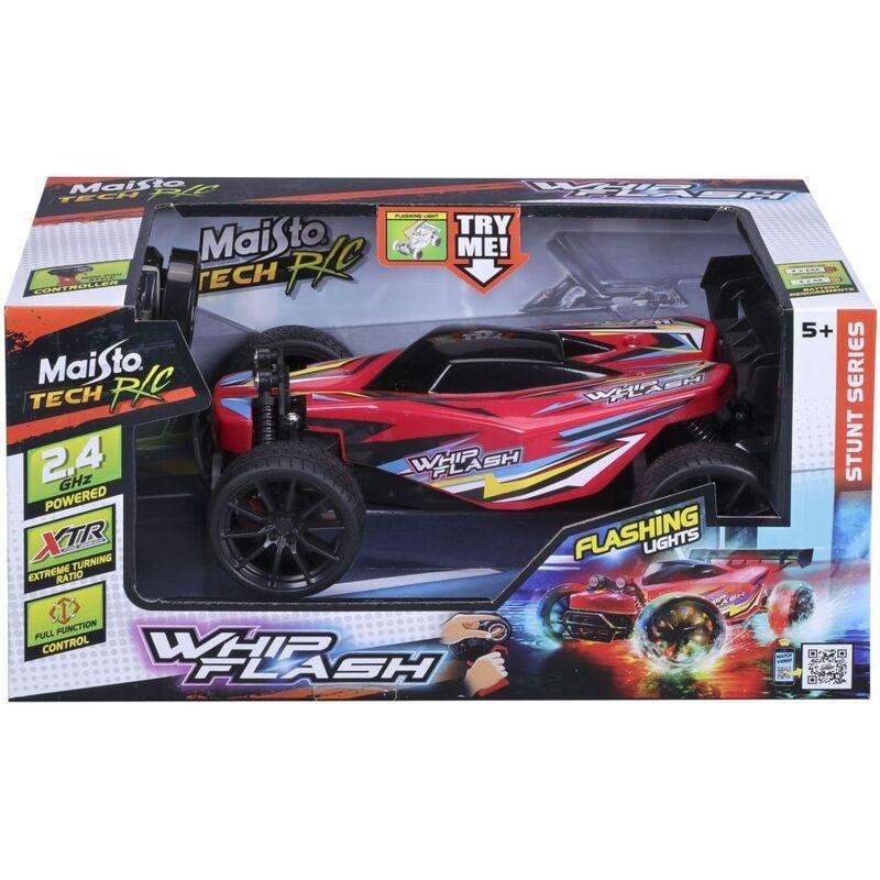 Maisto Tech R/C Whipflash Stunt Series Remote Control Car - Red, , large image number 1