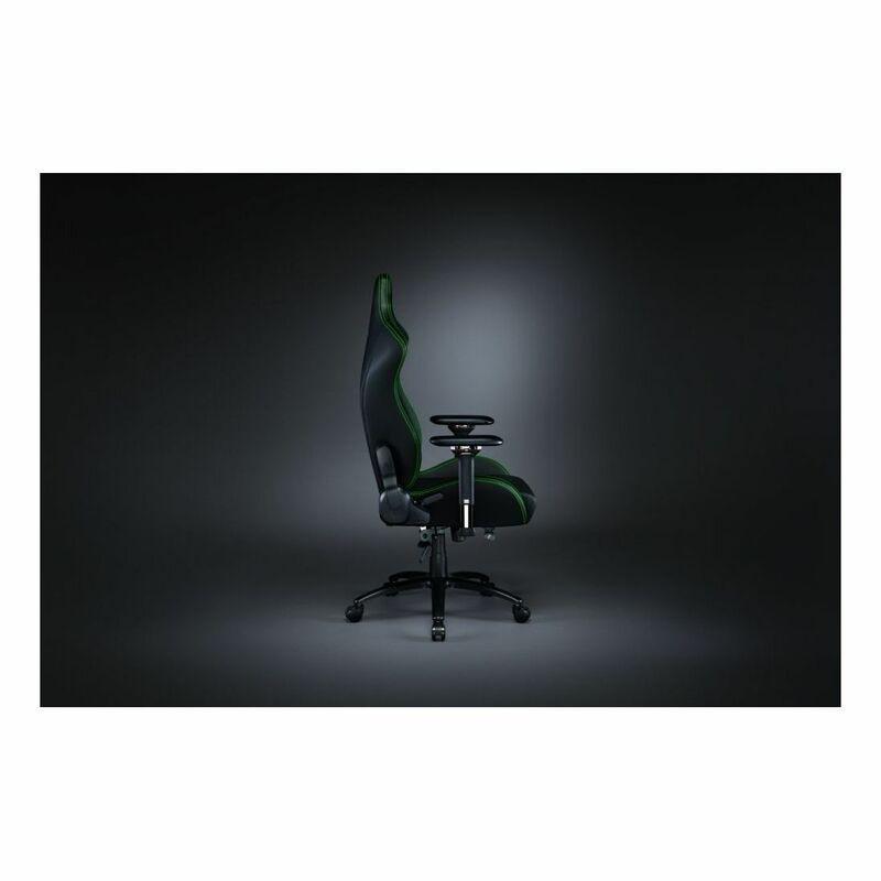 Razer Iskur Black/Green Gaming Chair with Built-In Lumbar Support, , large
