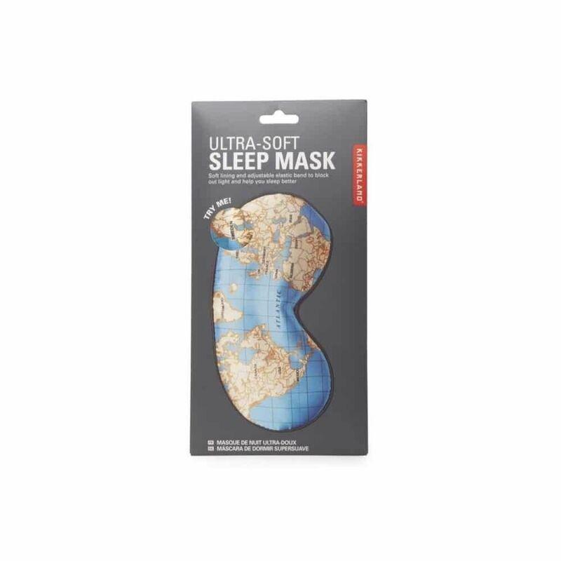 Kikkerland Maps Ultra Soft Sleep Mask, , large image number 1