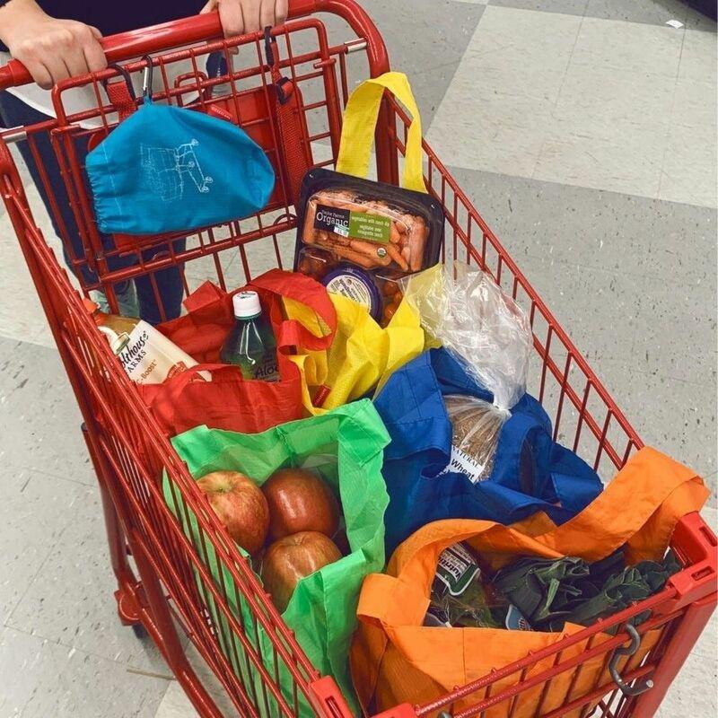 Kikkerland Five Resuable Bags + Carrying Couch, , large image number 1