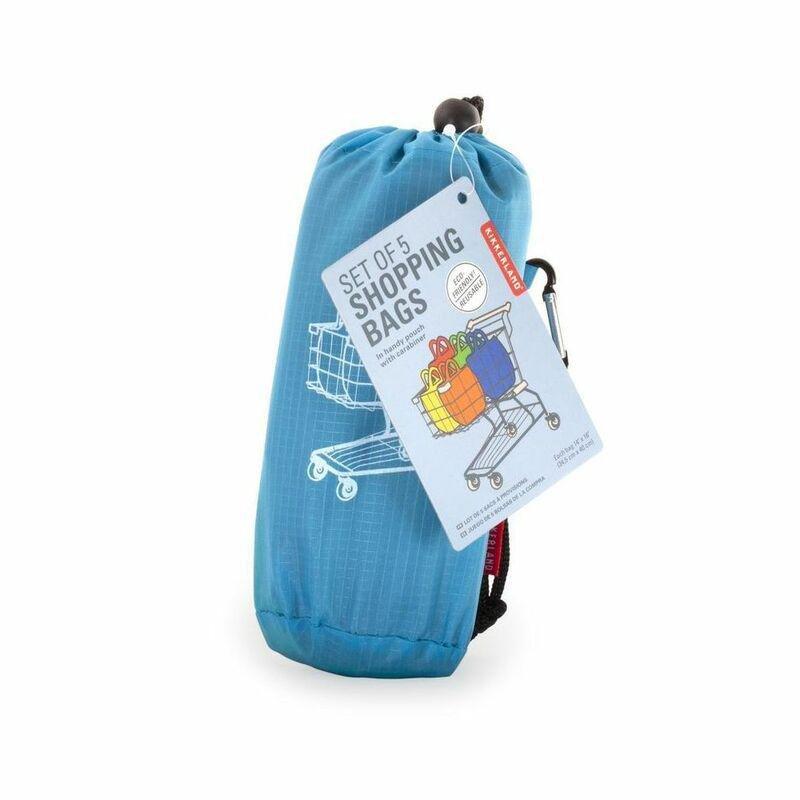 Kikkerland Five Resuable Bags + Carrying Couch, , large image number 2