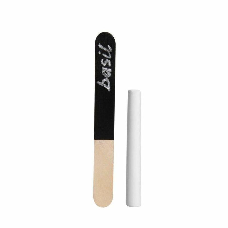 Kikkerland Reusable Garden Markers 12 Sticks + 1 Dust Free Piece Of Chalk, , large image number 0