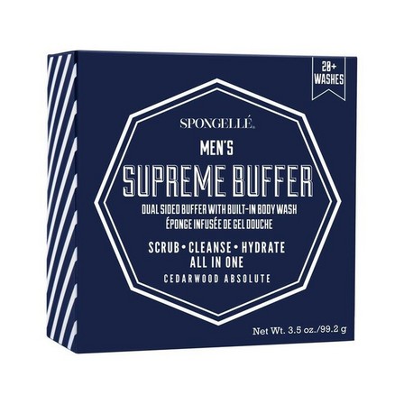 SPONGELLE - Spongelle Men's Supreme Buffer Cedar Absolute 20+ Washes 99g