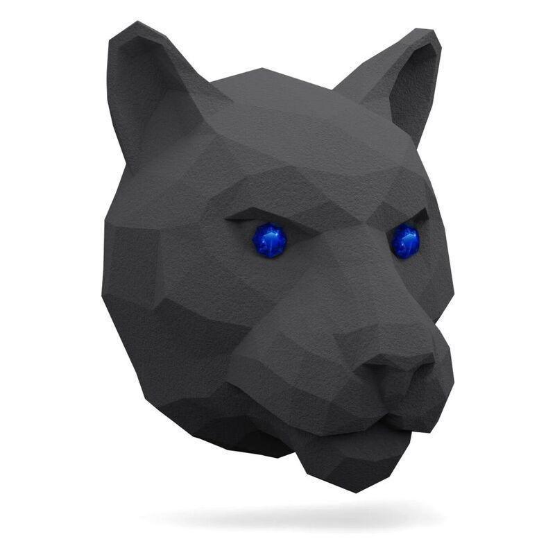 Medori 3D Panther Head Velvet Kiss Analogous To Tiziana Terenzi - Kirke Ceramic Car Air Freshener For Vent, , large image number 0