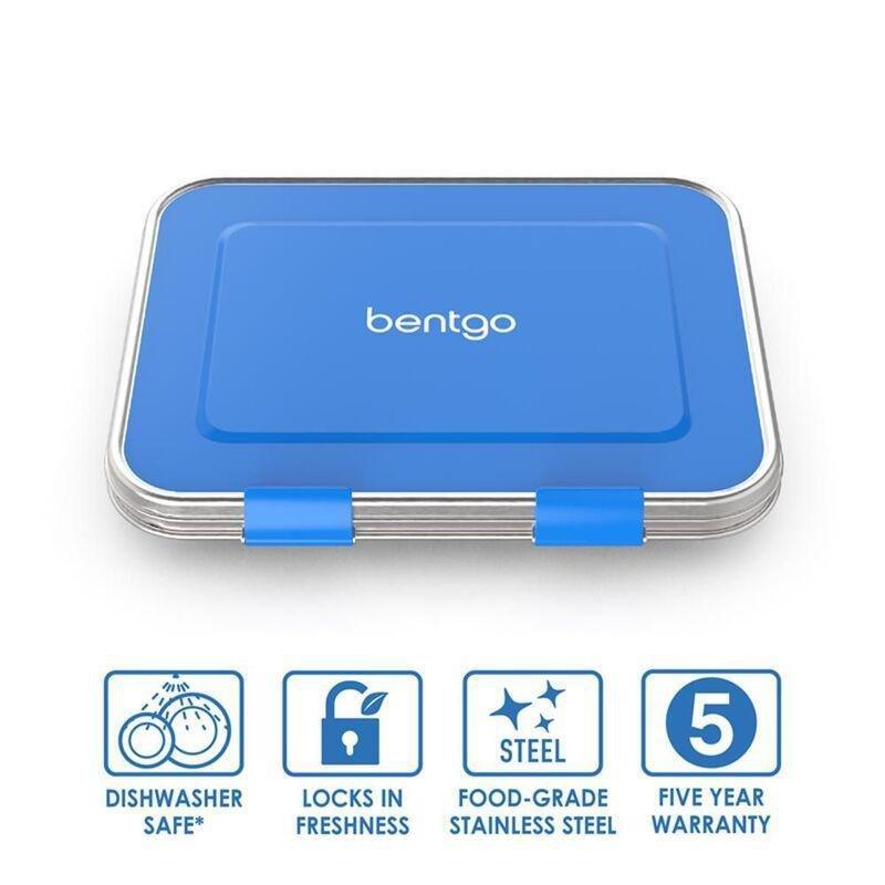 Bentgo Kids Stainless-Steel Lunch Box - Blue, , large image number 2
