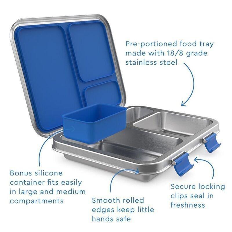 Bentgo Kids Stainless-Steel Lunch Box - Blue, , large image number 3
