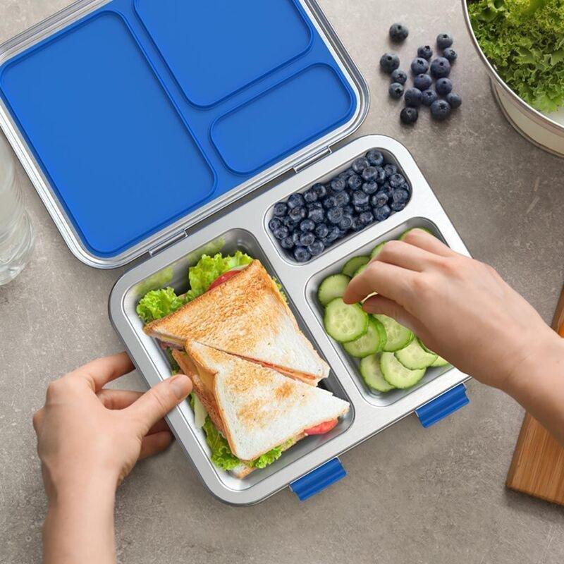 Bentgo Kids Stainless-Steel Lunch Box - Blue, , large image number 4