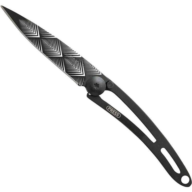Deejo 15G Pocket Knife - Art Deco (Black), , large image number 1