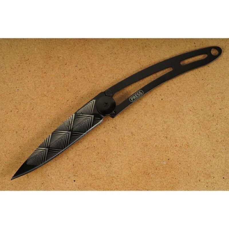 Deejo 15G Pocket Knife - Art Deco (Black), , large image number 2