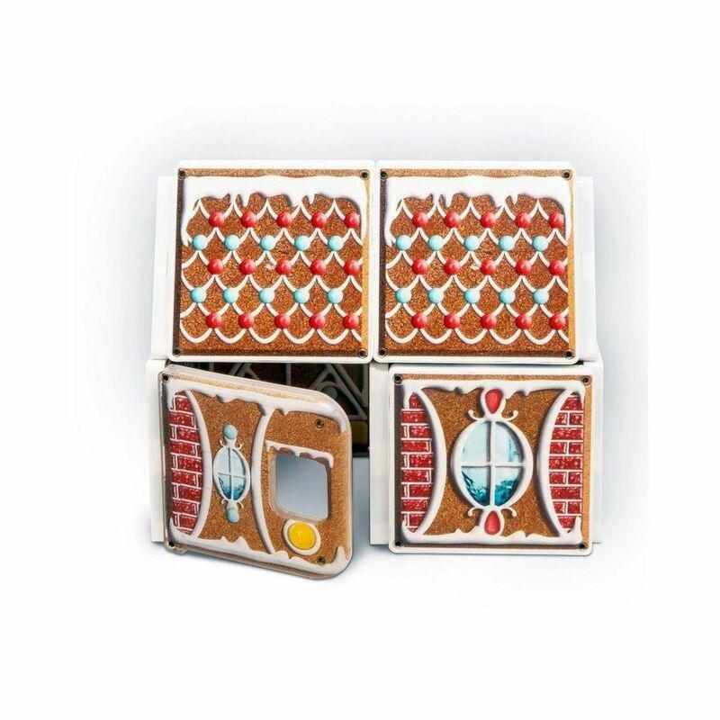 Magna-Tiles Createon Gingerbread Candy Cabin Building Set, , large image number 4