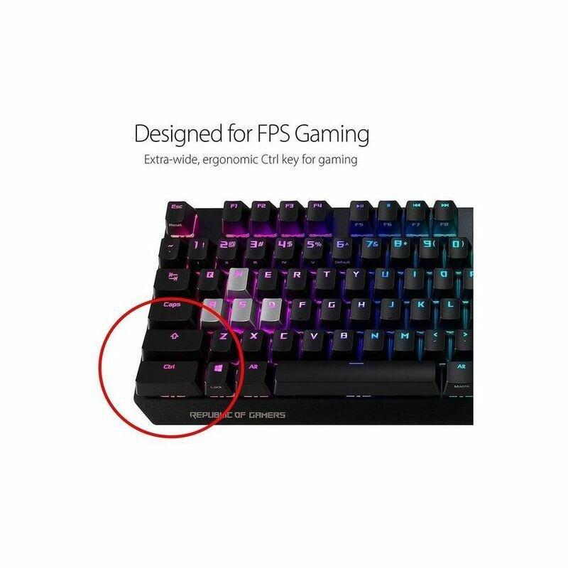 ASUS ROG XA04 Strix Scope Deluxe Gaming Keyboard - Red Switch - (Arabic/English), , large image number 2