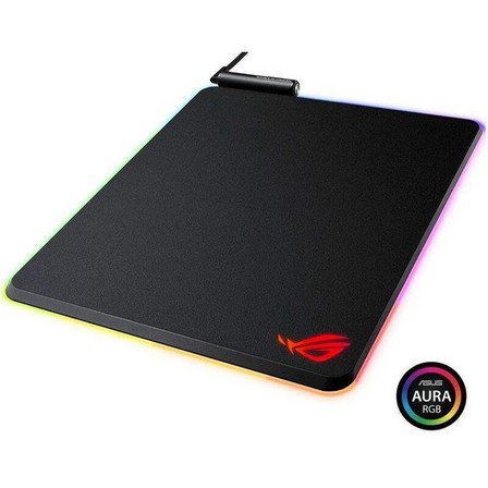 REPUBLIC OF GAMERS - ASUS ROG Balteus RGB Backlit Black Gaming Mouse Pad