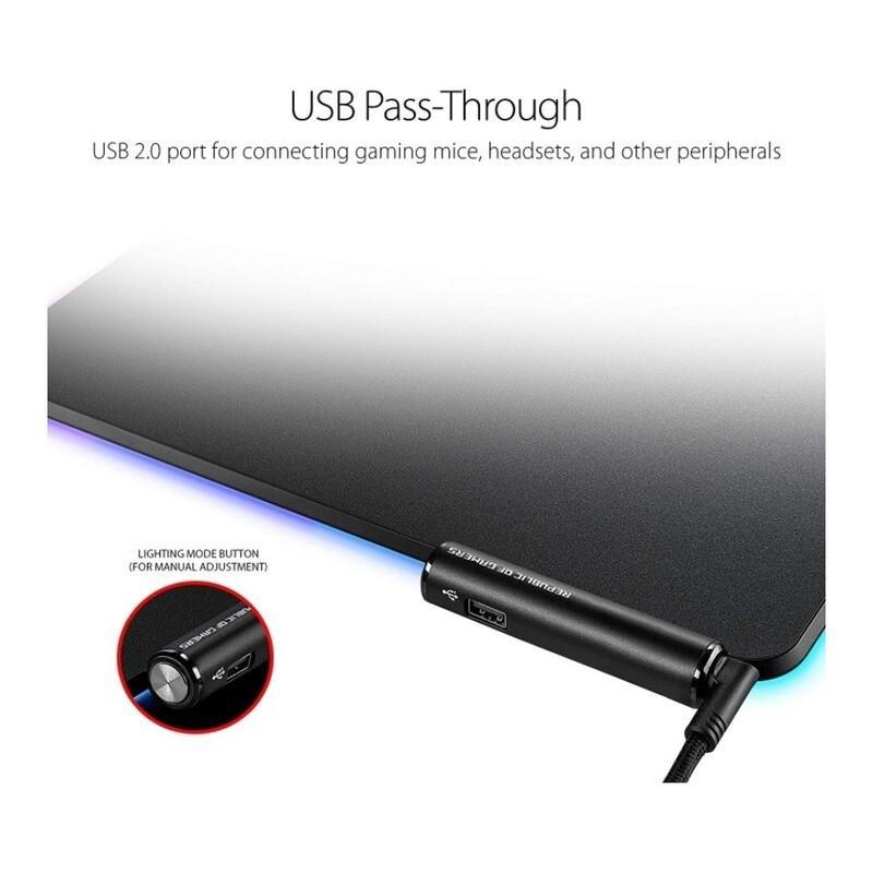 ASUS ROG Balteus RGB Backlit Black Gaming Mouse Pad, , large image number 2