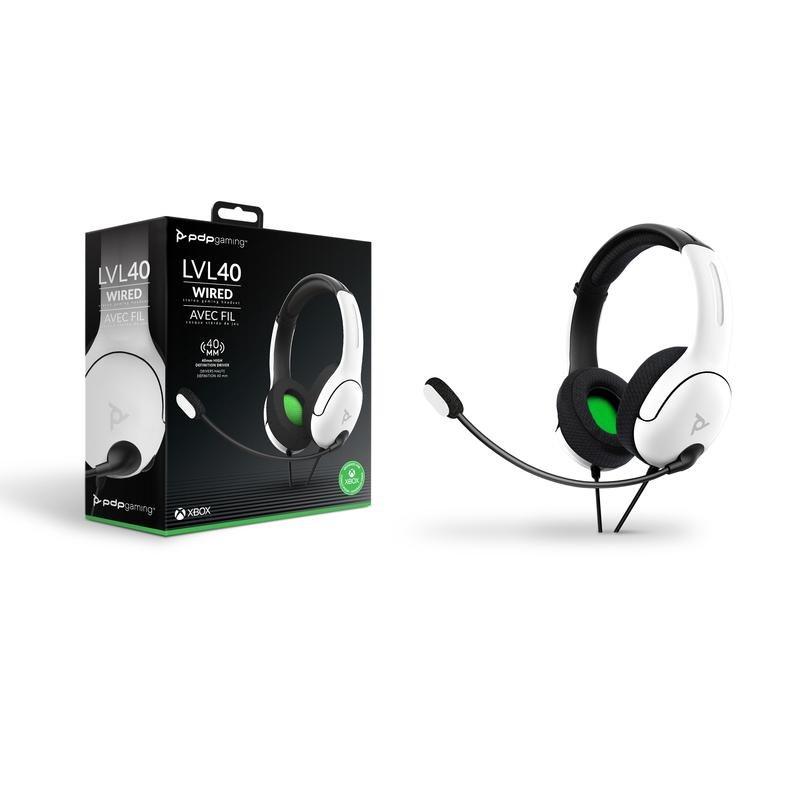 PDP LVL40 White Wired Stereo Gaming Headset for Xbox Series X/One, , large image number 2