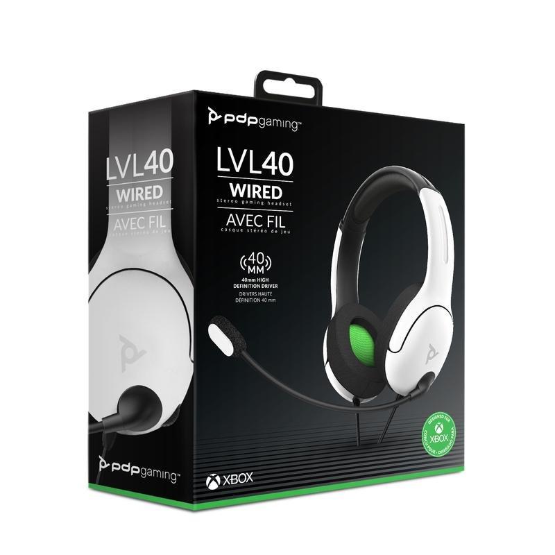 PDP LVL40 White Wired Stereo Gaming Headset for Xbox Series X/One, , large image number 8