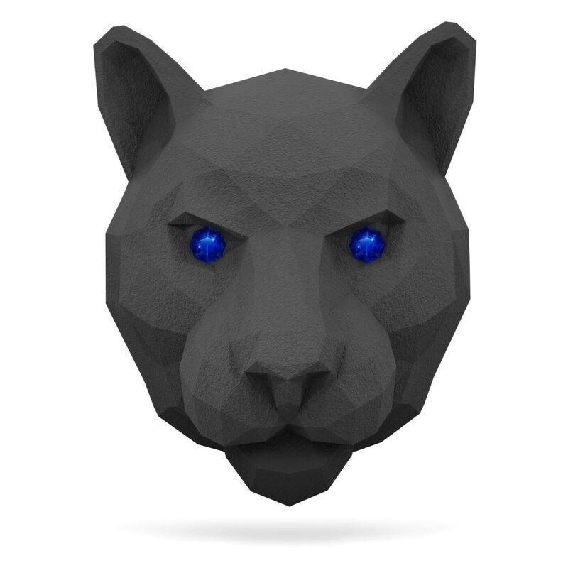 Medori 3D Panther Head Imperial Velour Analogous To By Kilian - Vodka On The Rocks Ceramic Car Air Freshener For Vent, , large image number 0