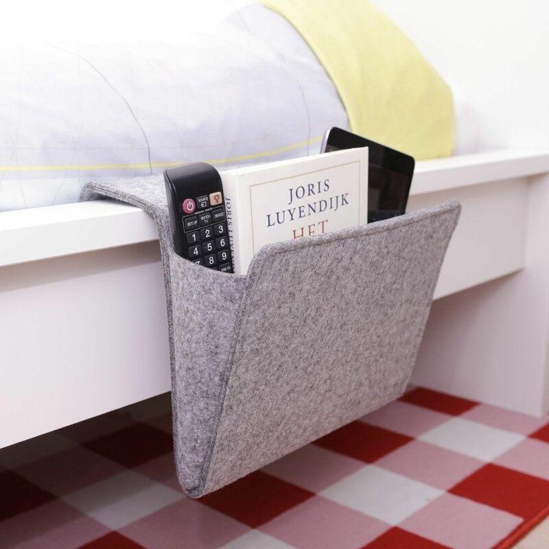 Kikkerland Bedside Caddy Felt, , large image number 1