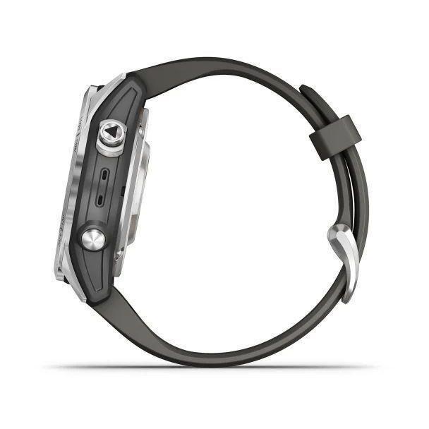 Garmin fenix 7S Pro - Solar Edition Smartwatch - Silver with Graphite Band (42mm), , large image number 2