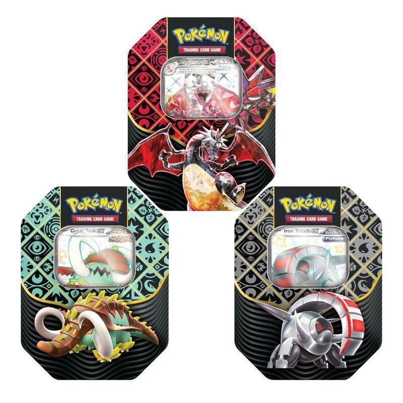 Pokemon TCG Scarlet & Violet 4.5 Paldean Fates Tin 4107 (4 Booster) (Assortment - Includes 1), , large image number 0