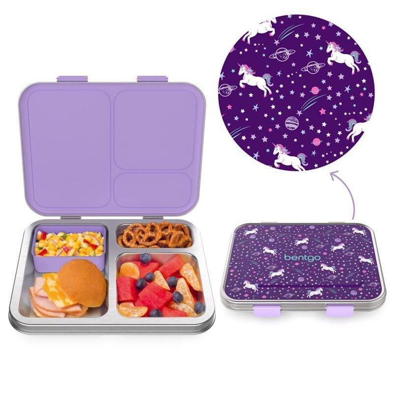 Bentgo Unicorn Kids Stainless-Steel Lunch Box, , large image number 0
