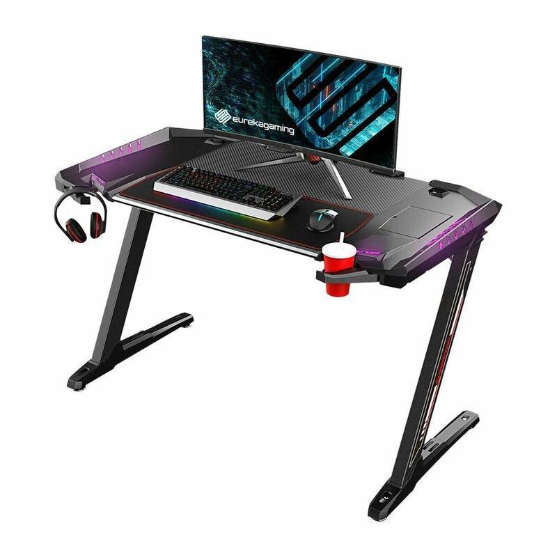 Eureka Ergonomic General Series Z2 51-Inch E-Sports Gaming Desk with RGB Lights, , large image number 0