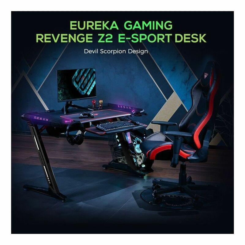 Eureka Ergonomic General Series Z2 51-Inch E-Sports Gaming Desk with RGB Lights, , large image number 2