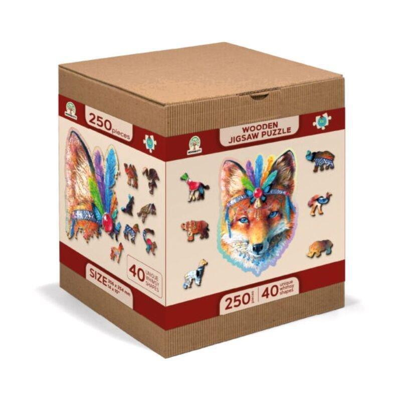 WOODEN CITY - Wooden City Mystic Fox L Wooden Jigsaw Puzzle (250 Pieces)