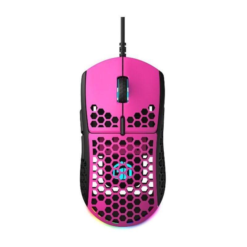 Gamertek GM16 Ultralight RGB Gaming Mouse - Raspberry, , large image number 0