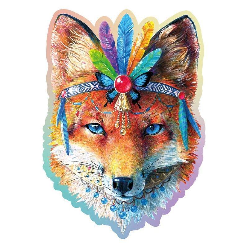 WOODEN CITY - Wooden City Mystic Fox M Wooden Jigsaw Puzzle (150 Pieces)