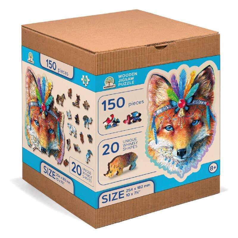 Wooden City Mystic Fox M Wooden Jigsaw Puzzle (150 Pieces), , large image number 1
