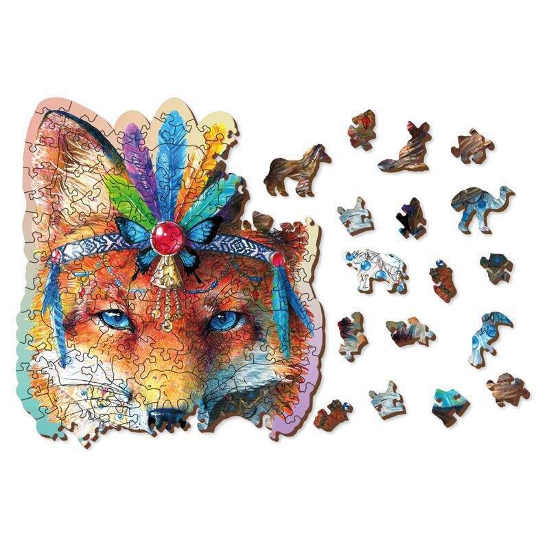 WOODEN CITY - Wooden City Mystic Fox M Wooden Jigsaw Puzzle (150 Pieces)