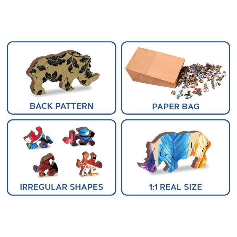 Wooden City Mystic Fox M Wooden Jigsaw Puzzle (150 Pieces), , large image number 5