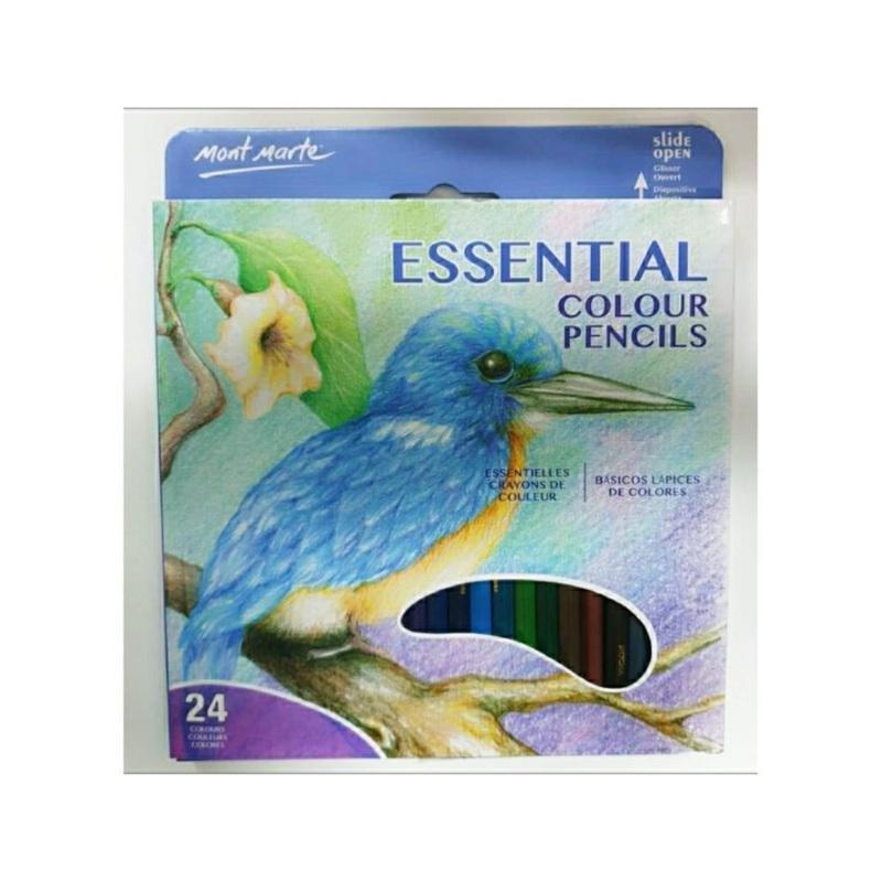 Mont Marte Colour Pencils 24Pc - Essential Colours Color Pencils, , large image number 0