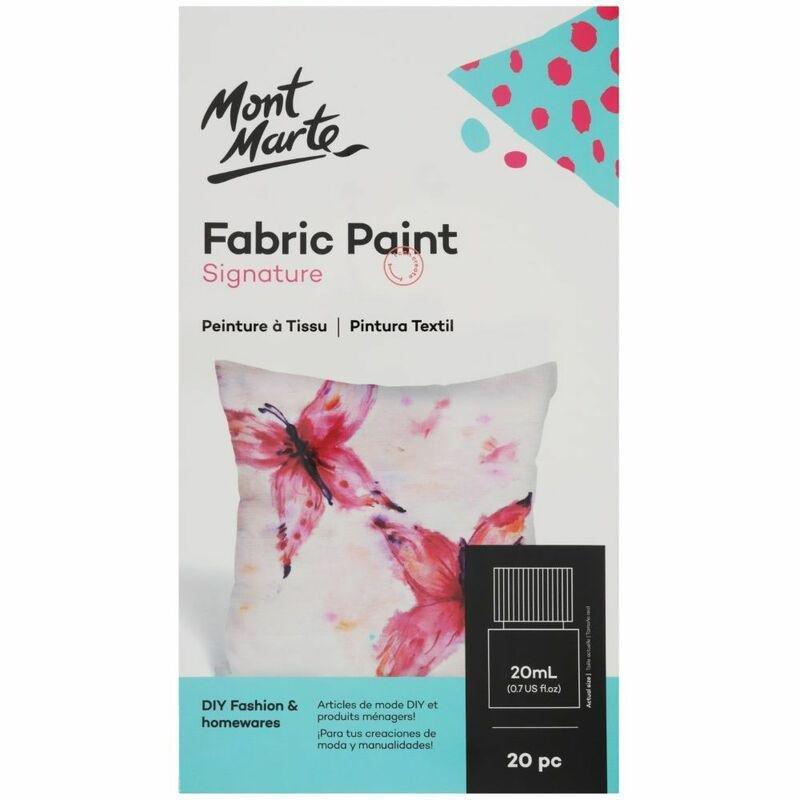 Mont Marte Fabric Paint Set 20Pc X 20ml Paint Set, , medium
