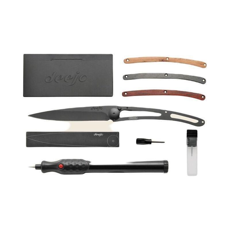 Deejo 37G Pocket Knife Engraving Kit 'Tattoo Your Deejo' - (Black), , large image number 0