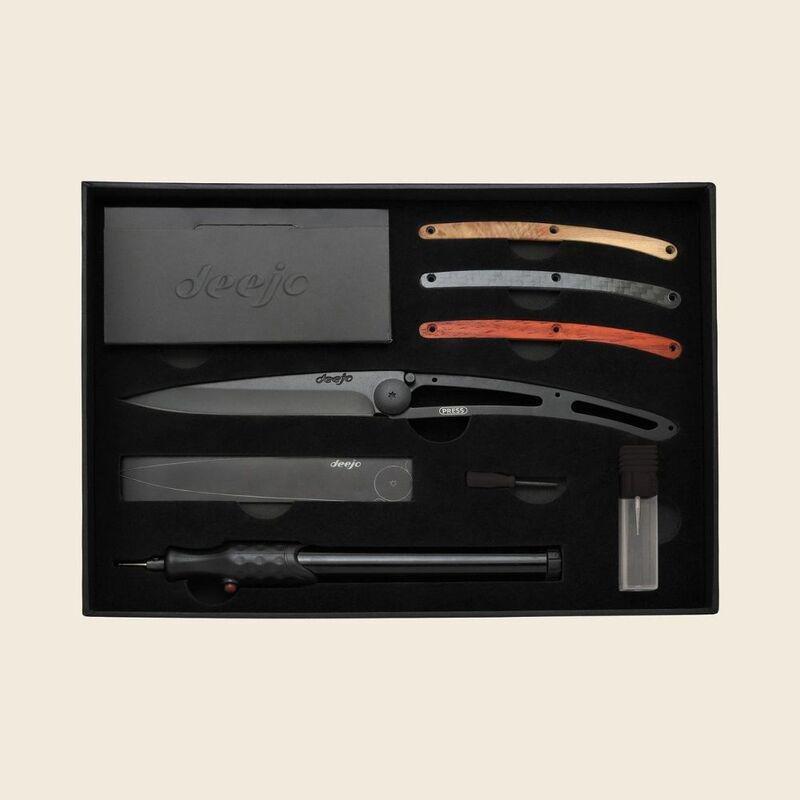 Deejo 37G Pocket Knife Engraving Kit 'Tattoo Your Deejo' - (Black), , large image number 1