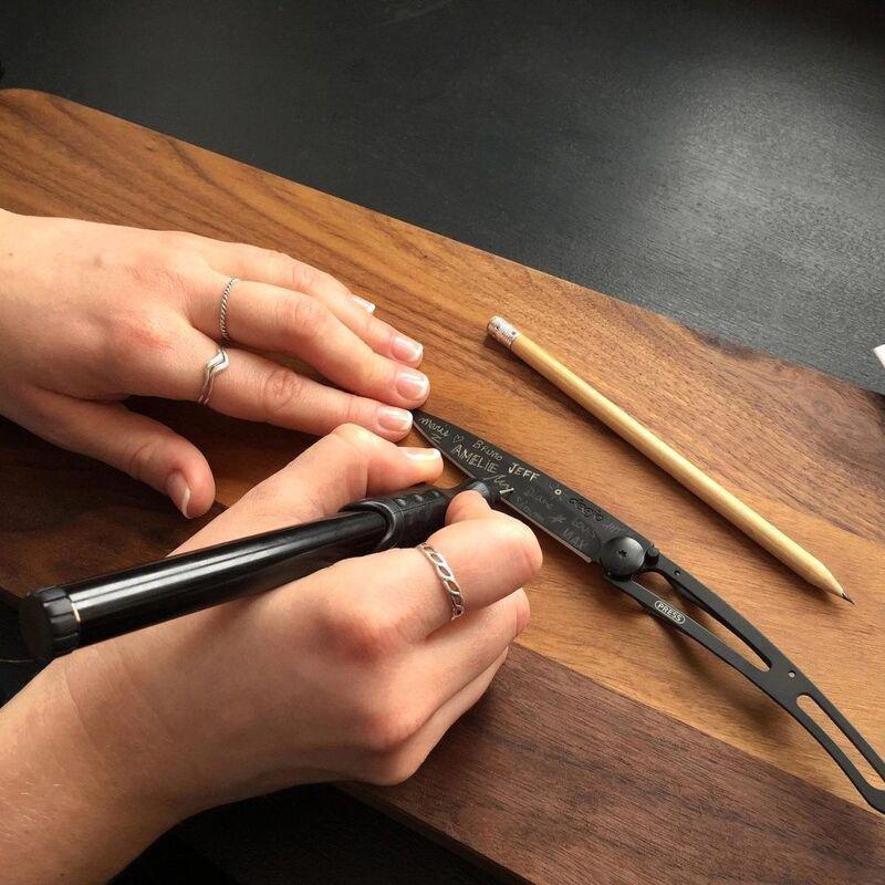 Deejo 37G Pocket Knife Engraving Kit 'Tattoo Your Deejo' - (Black), , large image number 3