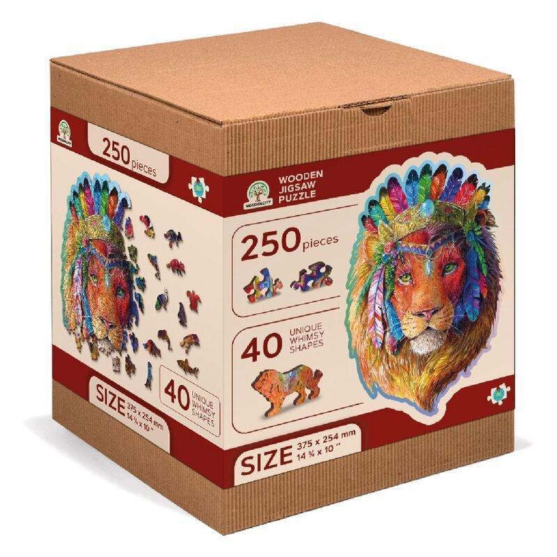 WOODEN CITY - Wooden City Mystic Lion L Wooden Jigsaw Puzzle (250 Pieces)