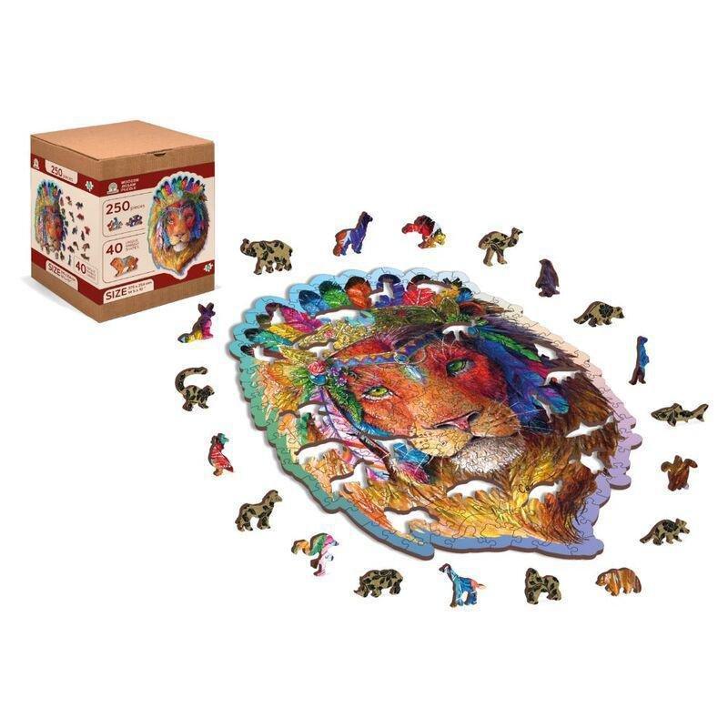 Wooden City Mystic Lion L Wooden Jigsaw Puzzle (250 Pieces), , large image number 2