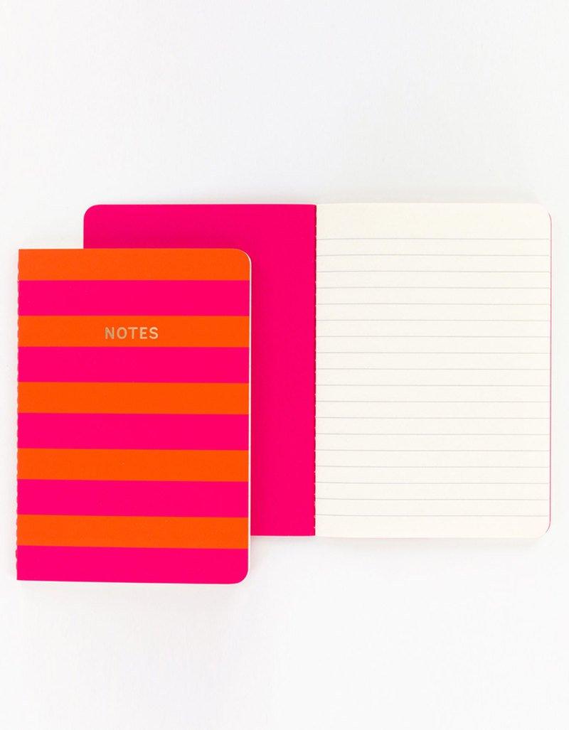Go Stationery Colourblock Pink/Orange Stripe A6 Set Of 2 Books, , large image number 11