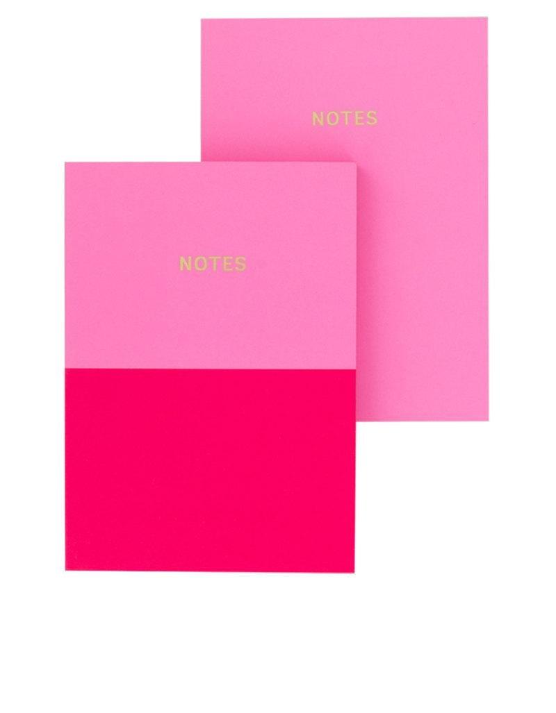 Go Stationery Colourblock Candy/Cerise Pink Duo A6 Set Of 2 Notebooks, , large image number 0